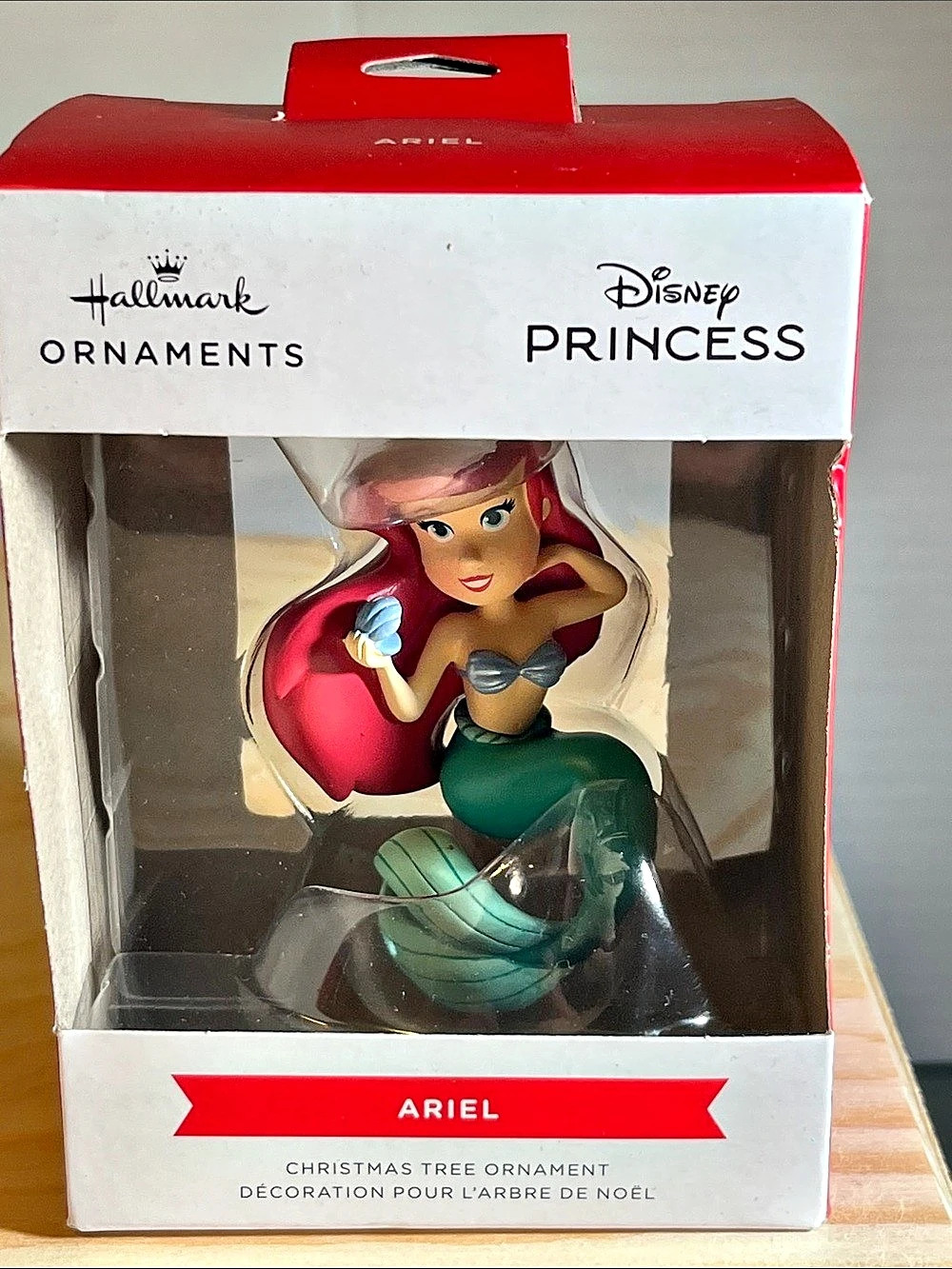 Hallmark Disney The Little Mermaid Ariel on Rock Christmas Ornament